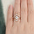 3pcs Vintage Style Bridal Ring Set, Oval Cut Center Stone