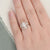 3pcs Vintage Style Bridal Ring Set, Oval Cut Center Stone