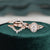 3pcs Vintage Style Bridal Ring Set, Oval Cut Center Stone