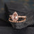 Art Deco Morganite Bridal Ring Set, Pear Shaped Ring