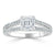 Asscher Cut Lab Diamond Engagement Ring, Classic Style