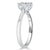 Asscher Cut Lab Diamond Engagement Ring, Classic Style