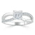 Asscher Cut Lab Diamond Engagement Ring, Classic Style