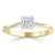Asscher Cut Lab Diamond Engagement Ring, Classic Style