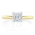 Asscher Cut Lab Diamond Engagement Ring, Classic Style