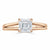 Asscher Cut Lab Diamond Engagement Ring, Classic Style with Split Shank