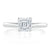 Asscher Cut Lab Diamond Engagement Ring, Classic Style