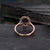 Blue Sapphire & Lab Diamond Ring, Halo Surround