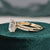 Bridal Ring Set, Emerald Cut Center Stone
