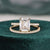 Bridal Ring Set, Emerald Cut Center Stone