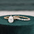 Bridal Ring Set, Pear Cut Center Stone