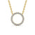 Circle Shaped Pendant 0.35ct