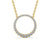 Circle Shaped Pendant 0.35ct