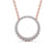 Circle Shaped Pendant 0.35ct