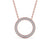 Circle Shaped Pendant 0.40ct