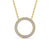 Circle Shaped Pendant 0.40ct