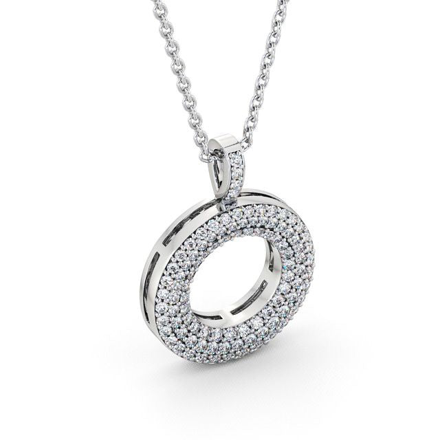 Circle Shaped Pendant 0.75ct