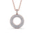 Circle Shaped Pendant 0.75ct