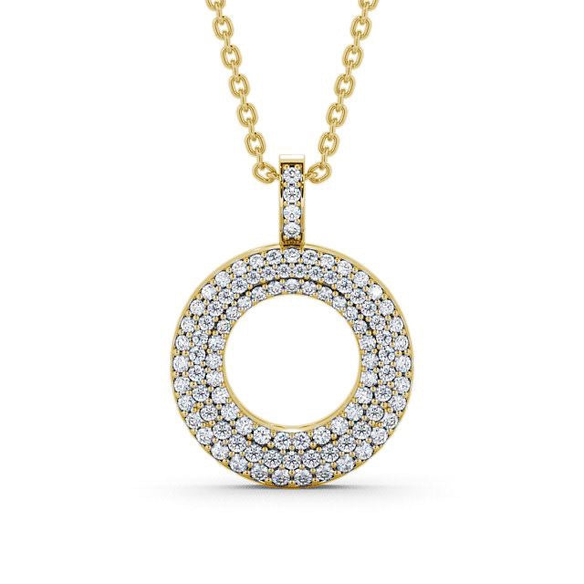 Circle Shaped Pendant 0.75ct