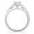 Cushion Cut Lab Diamond 3 Stone Engagement Ring