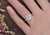 Cushion Cut Lab Diamond Engagement Ring, Classic Halo Design