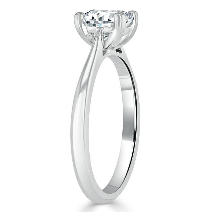 Cushion Cut Lab Diamond Engagement Ring, Classic Style