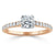 Cushion Cut Lab Diamond Engagement Ring, Classic Style