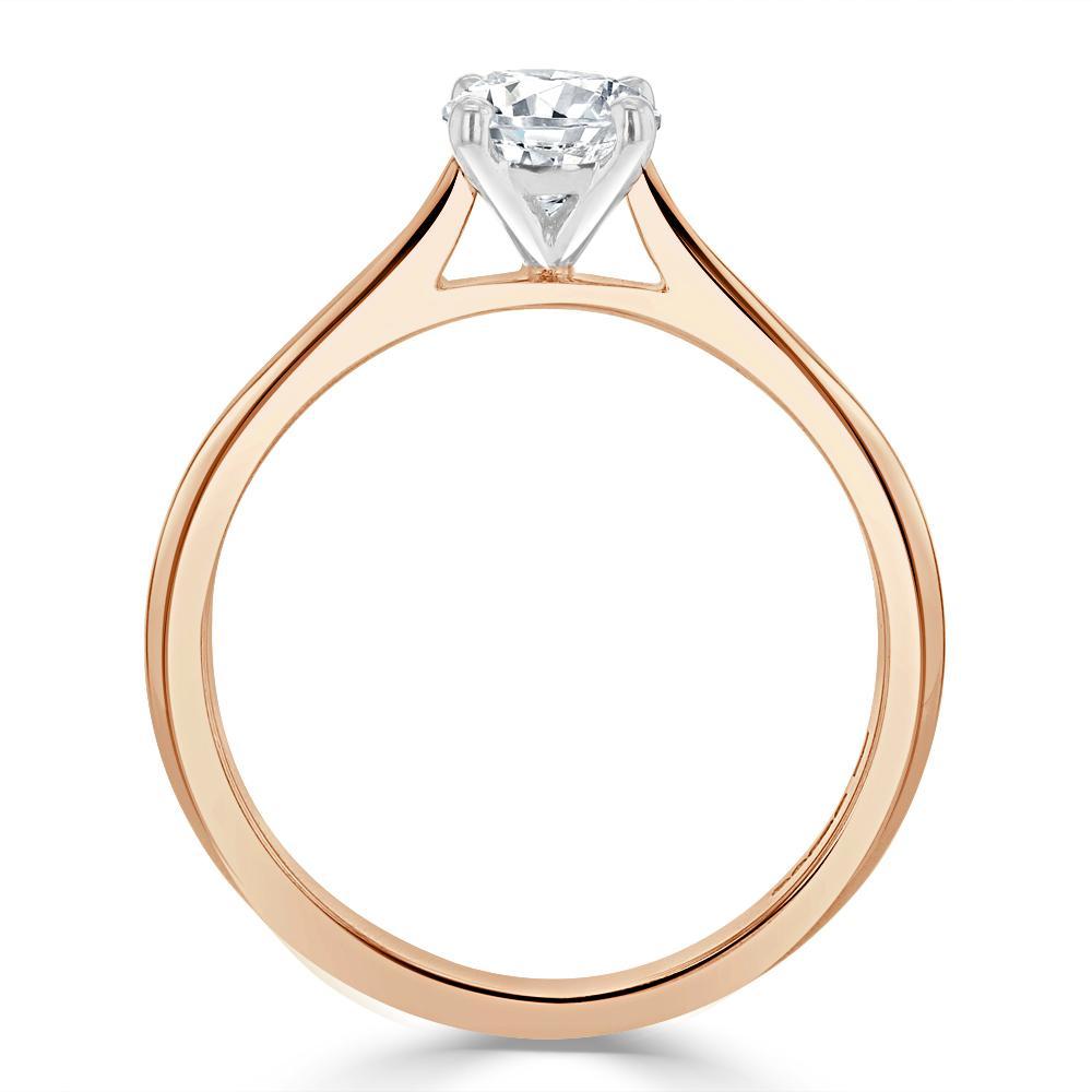 Cushion Cut Lab Diamond Engagement Ring, Classic Style