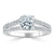 Cushion Cut Lab Diamond Engagement Ring, Split Shank