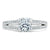 Cushion Cut Lab Diamond Engagement Ring, Split Shank
