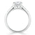Cushion Cut Lab Diamond Engagement Ring, Tiffany Style