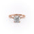 Cushion Cut Lab Diamond Engagement Ring, Vintage Design