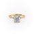 Cushion Cut Lab Diamond Engagement Ring, Vintage Design