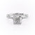 Cushion Cut Lab Diamond Engagement Ring, Vintage Design