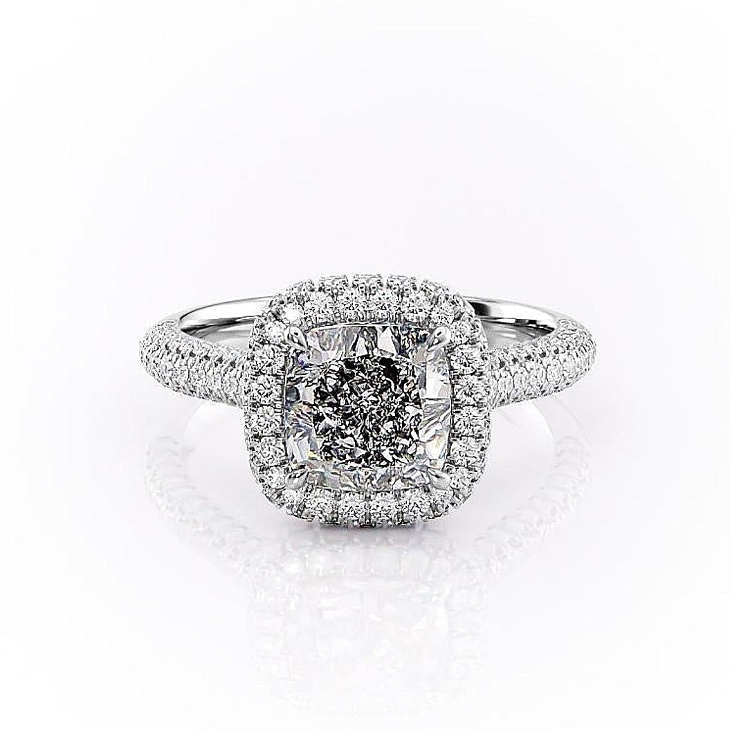 Cushion Cut Lab Diamond Full Set