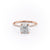 Cushion Cut Lab Diamond Ring With Hidden Halo