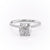 Cushion Cut Lab Diamond Ring With Hidden Halo