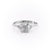 Cushion Cut Lab Diamond Shoulder Set Ring Vintage Design