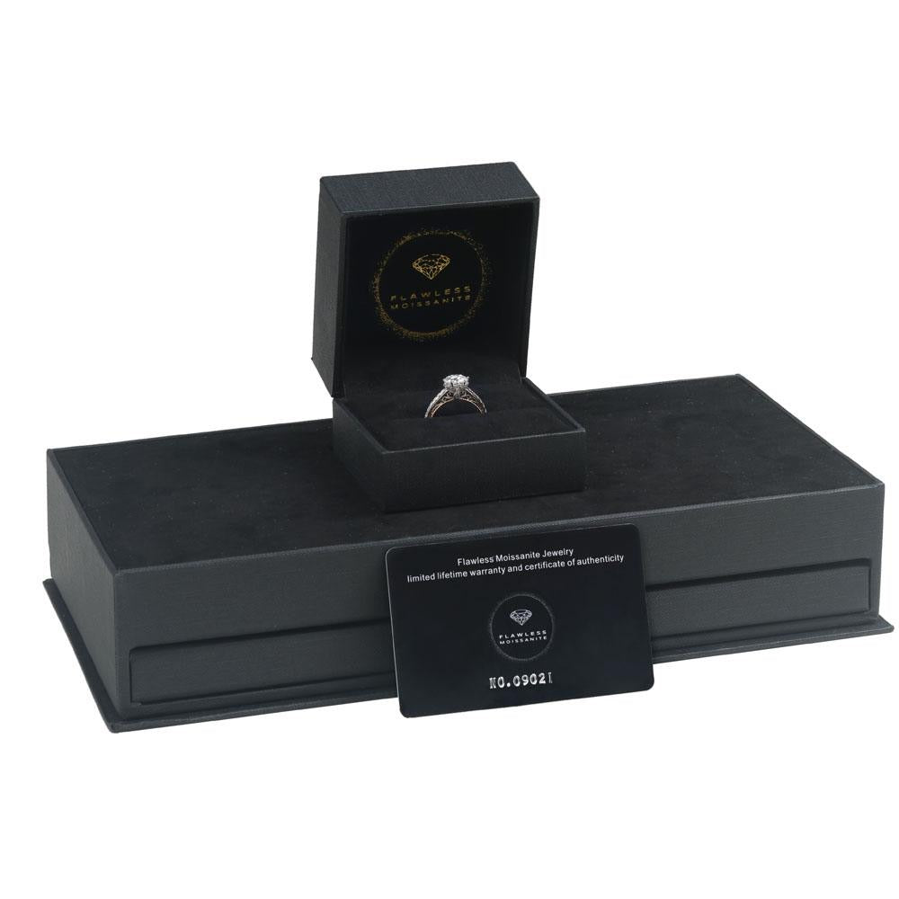 Cushion Cut Lab Diamond Shoulder Set Ring With Hidden Halo