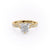 Cushion Cut Lab Diamond Stone Set Shoulders With Milgrain Edge