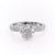 Cushion Cut Lab Diamond Stone Set Shoulders With Milgrain Edge