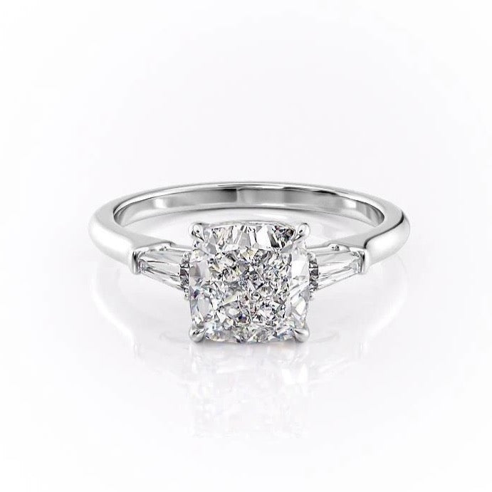 Cushion Cut Lab Diamond, Traditional Classic Design