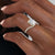 Cushion Cut Lab Diamond Twist Ring