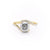 Cushion Cut Lab Diamond Twist Ring