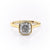 Cushion Cut Rubover Lab Diamond With Hidden Halo