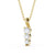 Drop 3 Stone Pendant 0.75ct