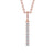 Drop Bar Pendant 0.20ct