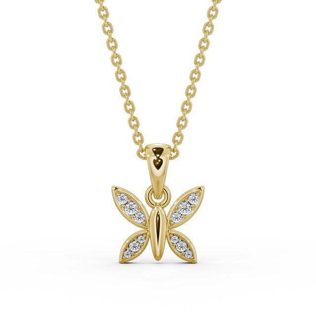 Drop Butterfly Pendant 0.20ct