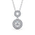 Drop Halo Pendant 0.75ct