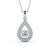 Drop Halo Pendant 1.30ct